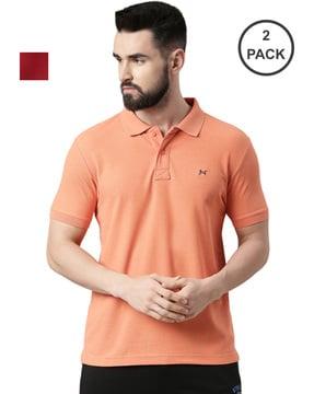 men pack of 2 regular fit polo t-shirts