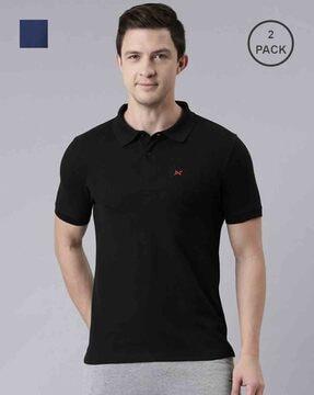 men pack of 2 regular fit polo t-shirts