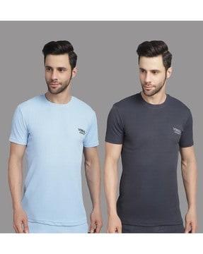 men pack of 2 slim fit crew-neck t-shirts