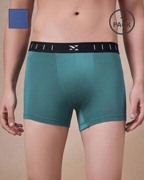 men pack of 2 trunks with elasticated waist