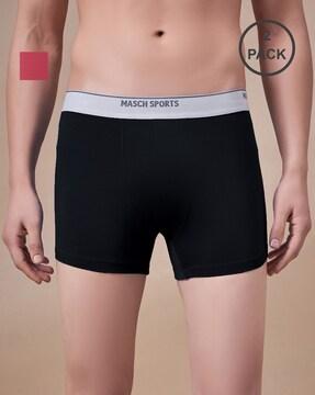 men pack of 2 trunks with elasticated waist