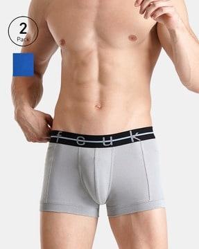 men pack of 2 trunks with elasticated waistband