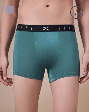 men pack of 2 trunks with elasticated waistband