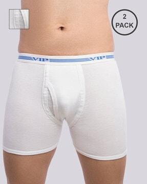 men pack of 2 trunks with elasticated waistband