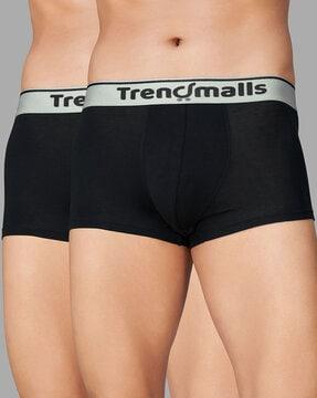 men pack of 2 trunks with elasticated waistband