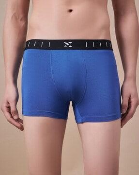 men pack of 2 trunks with logo waistband