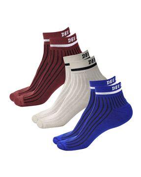 men pack of 3 everyday ankle-length socks