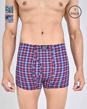 men pack of 3 printed trunks