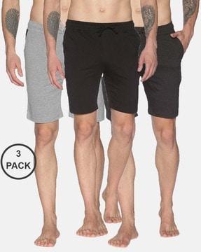 men pack of 3 regular fit bermuda shorts