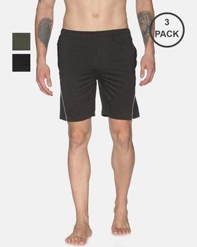 men pack of 3 regular fit bermudas