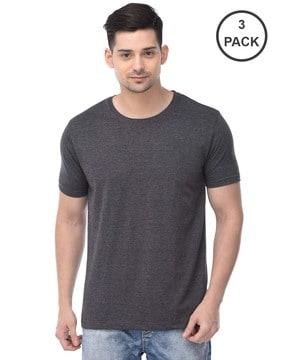 men pack of 3 regular fit crew-neck t-shirts