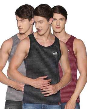 men pack of 3 sleeveless vests