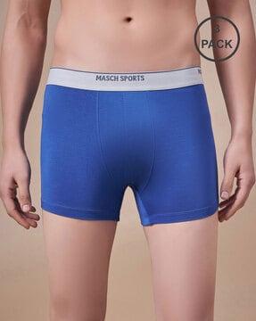 men pack of 3 trunks with elasticated waist