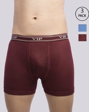 men pack of 3 trunks with elasticated waistband