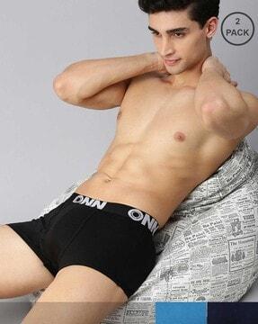 men pack of 3 trunks with elasticated waistband