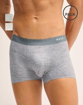 men pack of 3 trunks with elasticated waistband