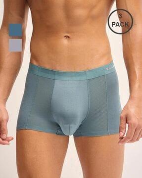 men pack of 3 trunks with elasticated waistband