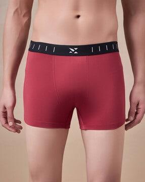 men pack of 3 trunks with logo waistband