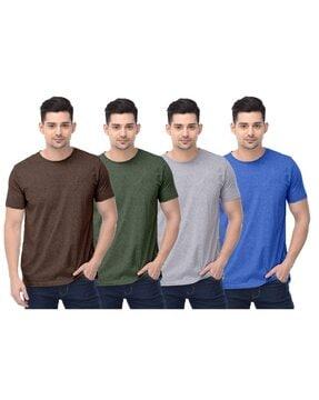 men pack of 4 regular fit crew-neck t-shirt