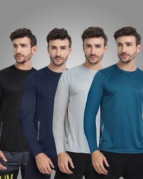 men pack of 4 regular fit crew-neck t-shirts