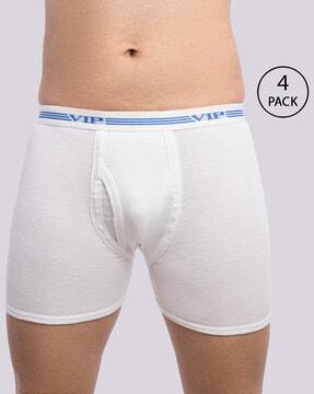 men pack of 4 trunks with elasticated waistband