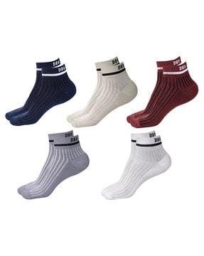 men pack of 5 everyday ankle-length socks