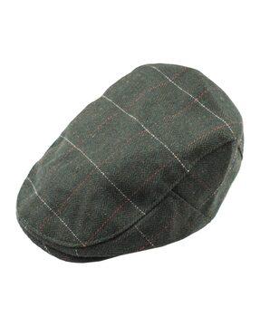 men panelled beret hat with stitched detail