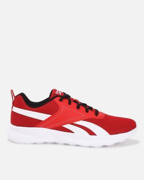 men panelled low-top running shoes