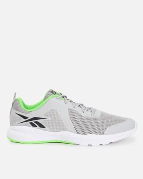 men panelled low-top running shoes