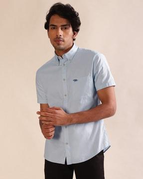 men patch pocket classic shirt