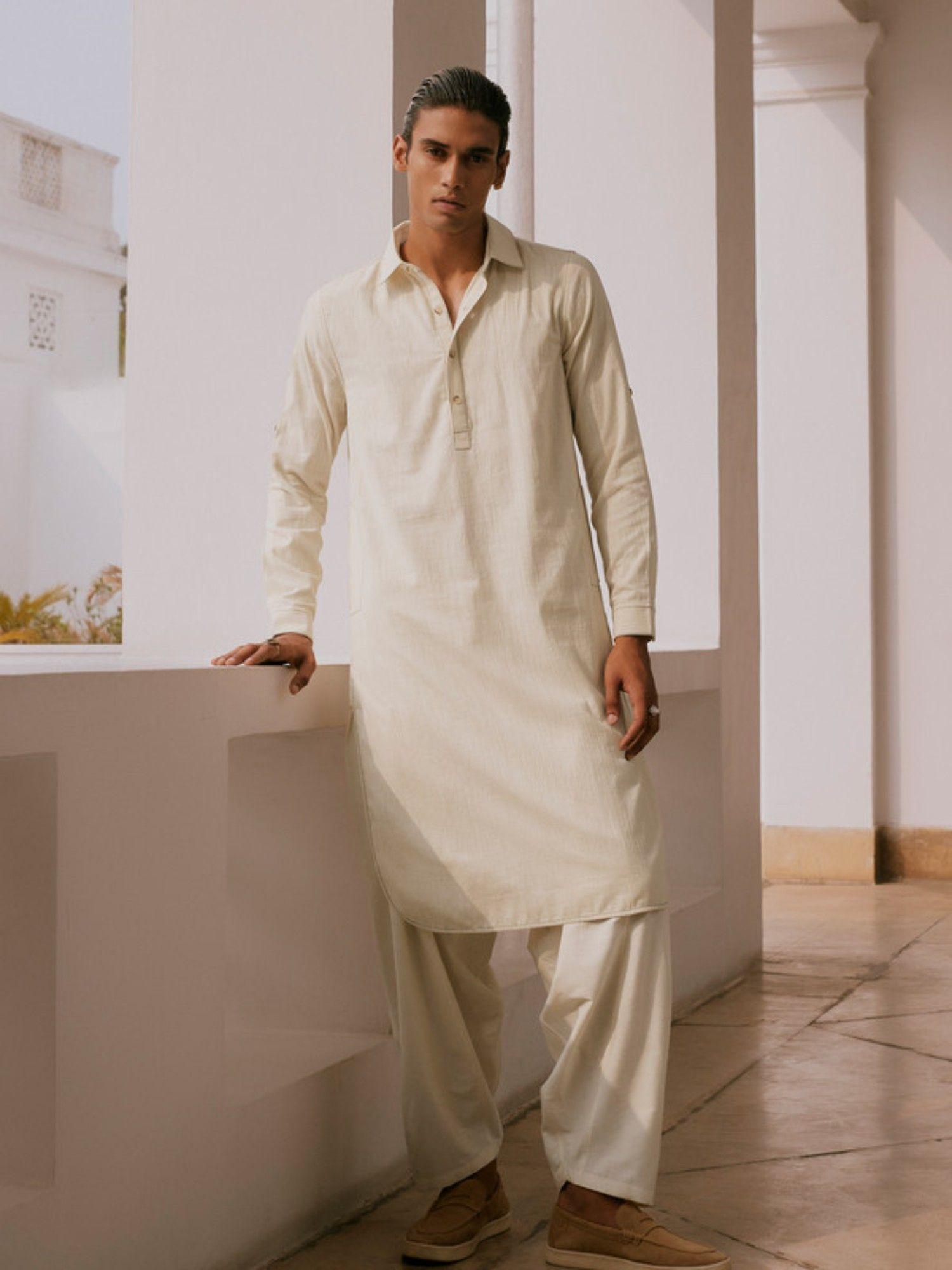 men pathani indian silhouette kurta