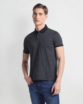 men patterned regular fit t-shirt