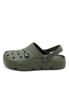 men perforated slingback clogs