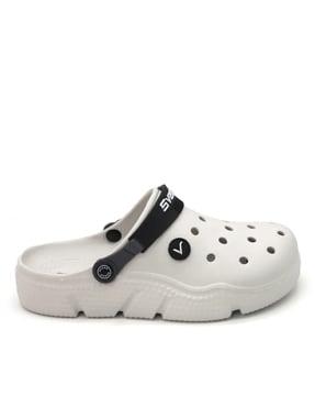 men perforated slingback clogs