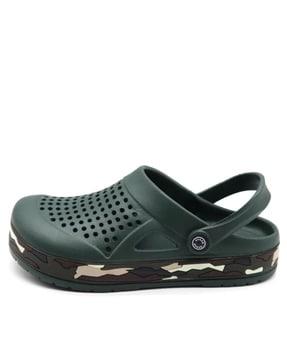 men perforated slingback clogs