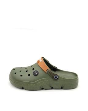 men perforated slingback clogs