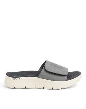 men perforated slip-on open-toe sandals