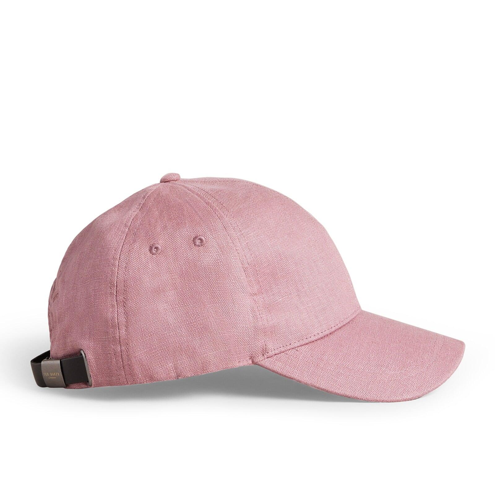 men pink baseball cap