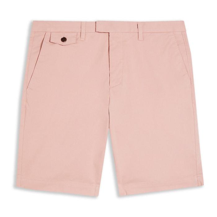 men pink chino shorts