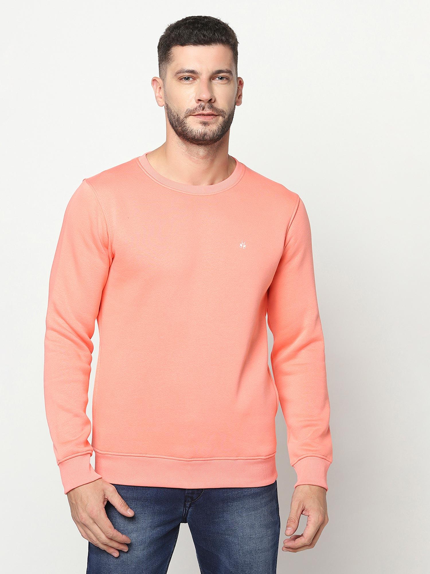 men pink sweatshirt