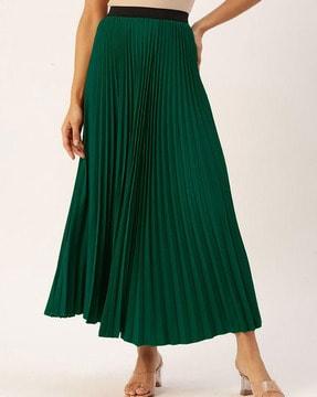 men pleated flared skirt