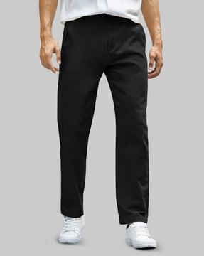 men pleated pants with insert pockets