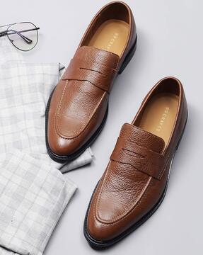 men pointed-toe formal slip-on shoes