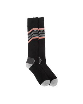 men printed ankle-length socks