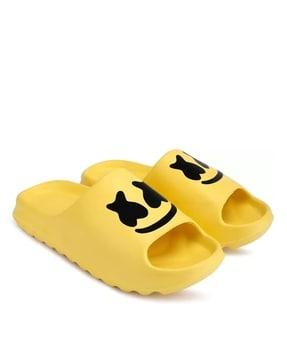 men printed antiskid waterproof slides