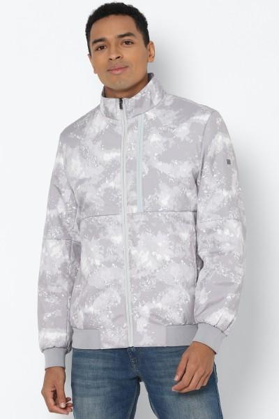 men printed casual jacket