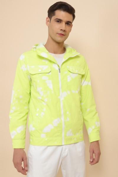 men printed casual jacket