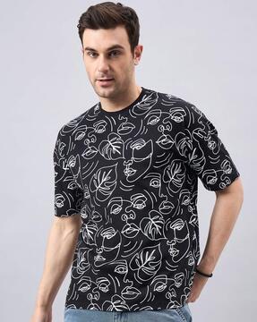 men printed crew-neck t-shirt