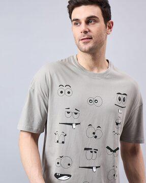 men printed crew-neck t-shirt