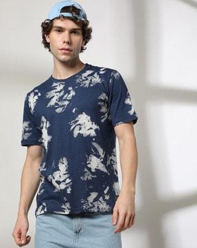 men printed crew-neck t-shirt